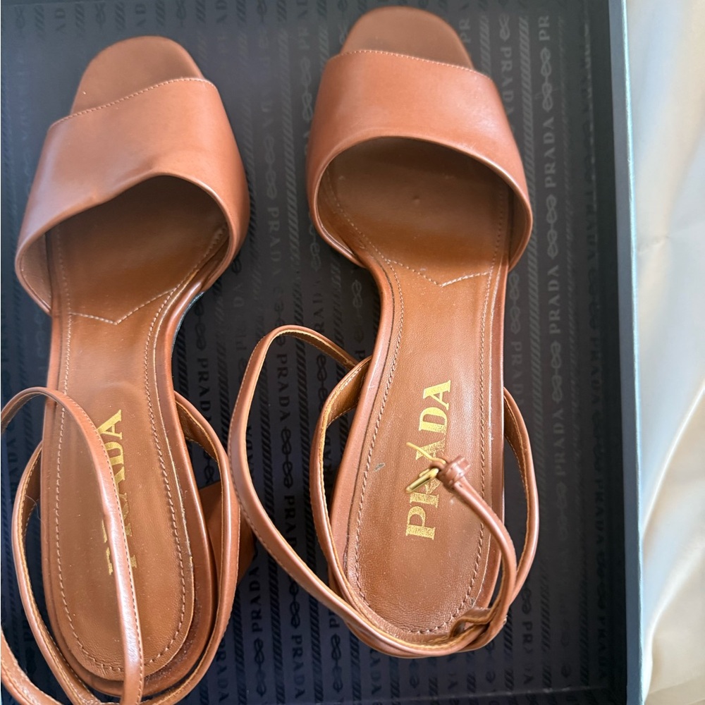 Prada Women's Brown Leather Sandals